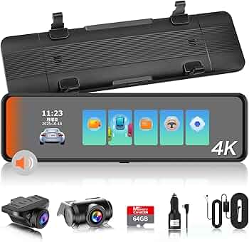 Amazon.co.jp: 【2025進化分離式・64GBカード付き・2.5kバックカメラ Amazon.co.jp: 【2025進化分離式・64GBカード付き・2.5kバックカメラ